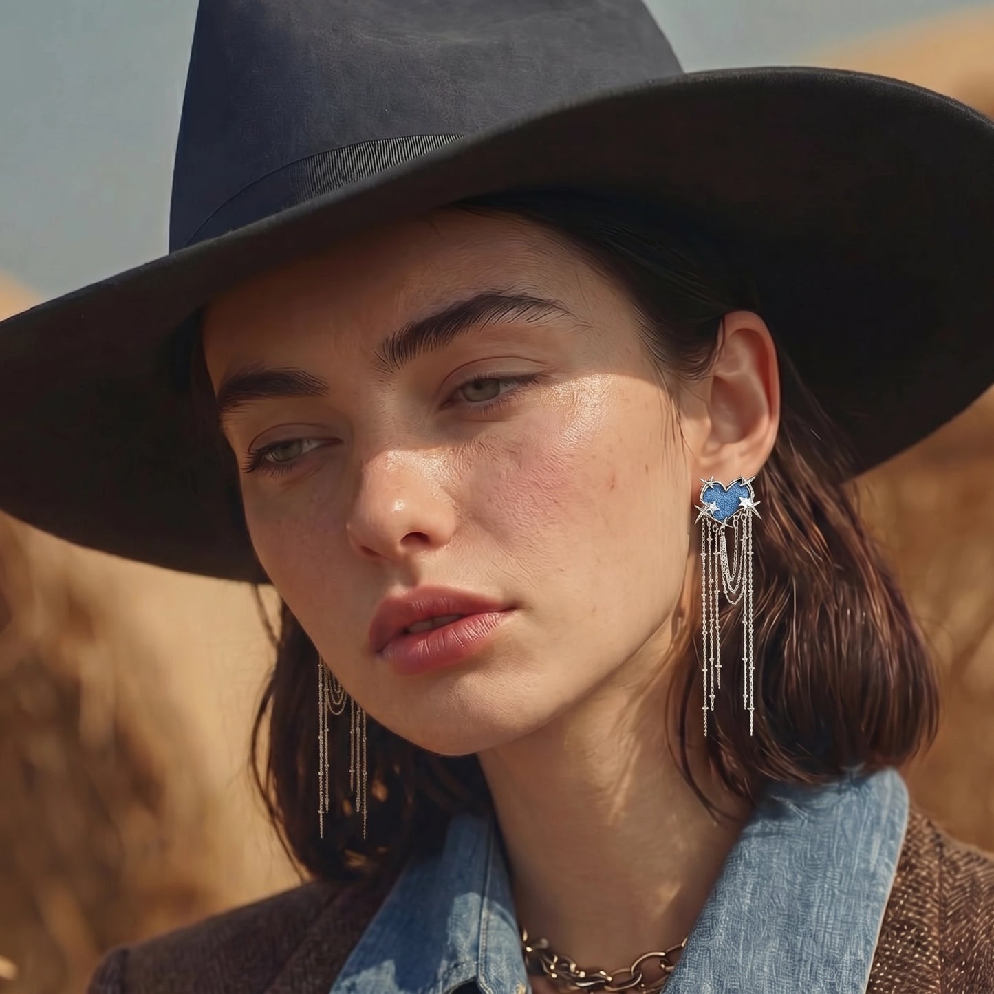 Boucles d'oreilles Cœur Étoilé | Alora Jewelry