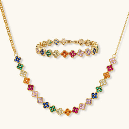 Ensemble Jardin Trèfle Porte-Bonheur | Alora Jewelry