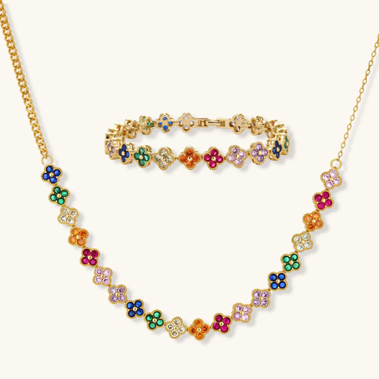 Ensemble Jardin Trèfle Porte-Bonheur | Alora Jewelry