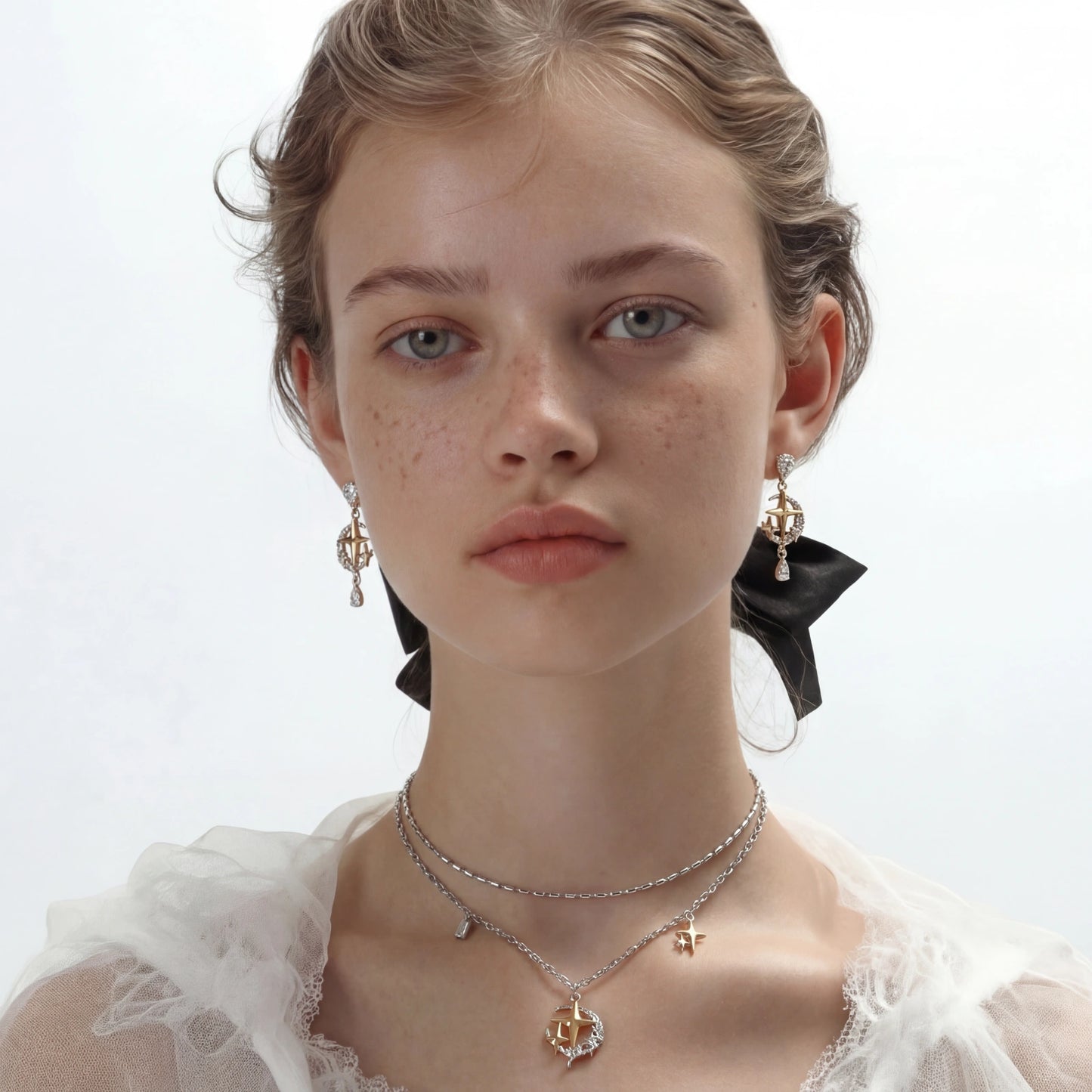 Parure Céleste Étoile et Lune | Alora Jewelry