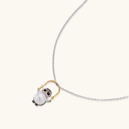 Collier de perles Hibou Sage | Alora Jewelry