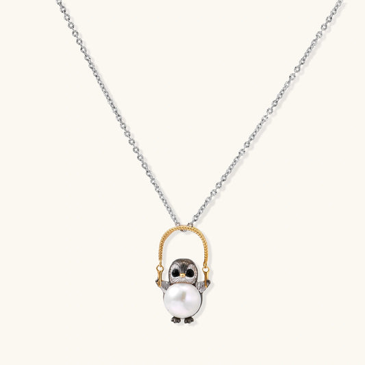 Collier de perles Hibou Sage | Alora Jewelry