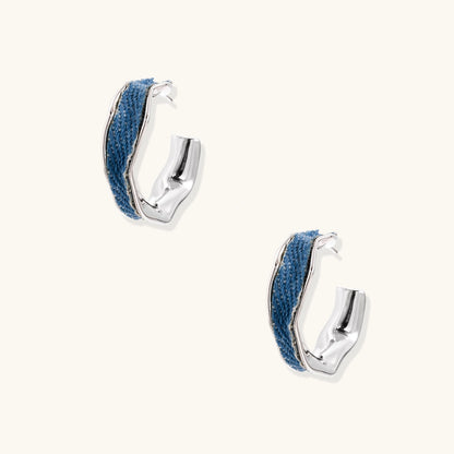 Denim Dreams Hoops | Alora Jewelry