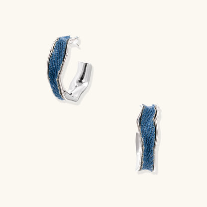 Denim Dreams Hoops | Alora Jewelry