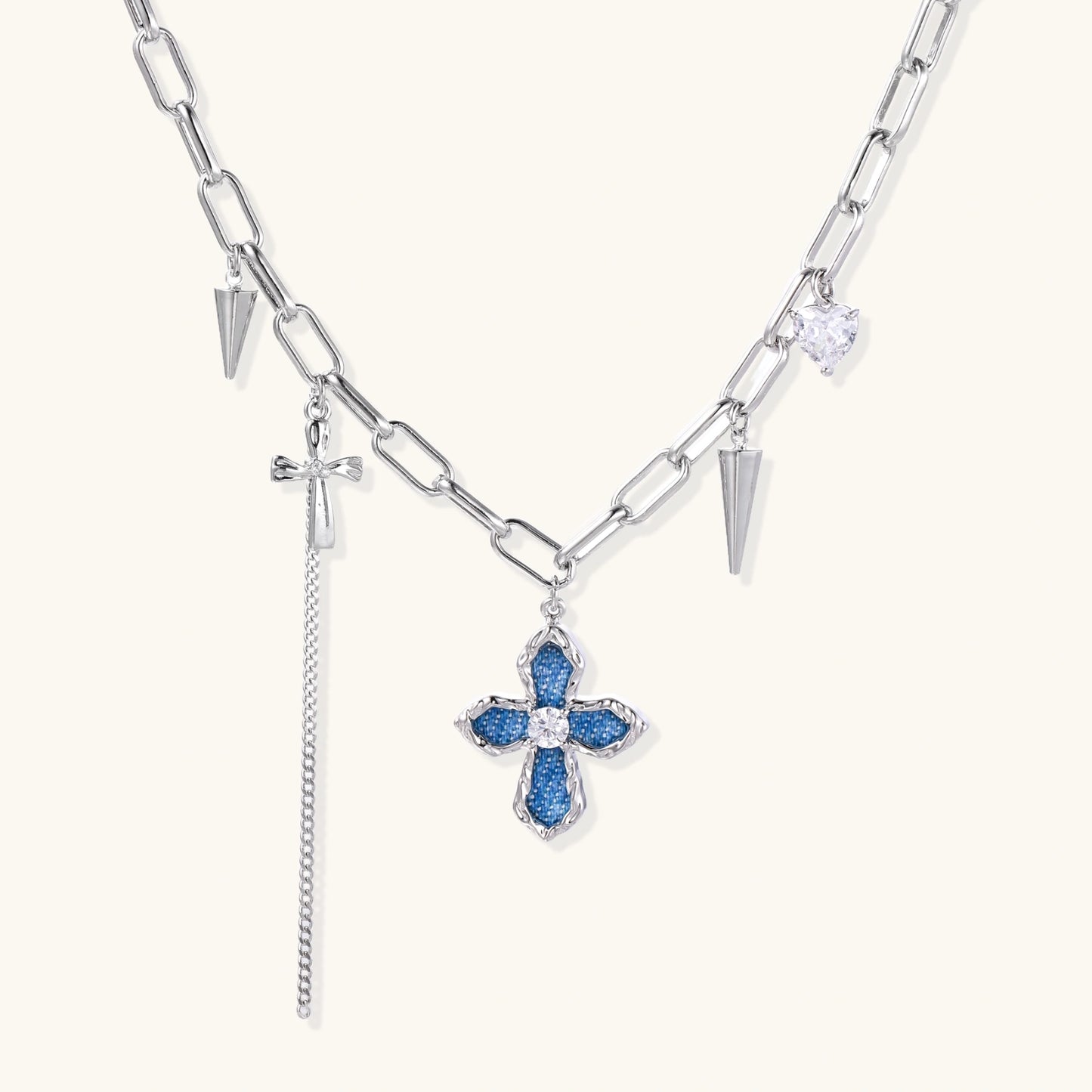 Chaîne Croix Divine Rébellion | Alora Jewelry