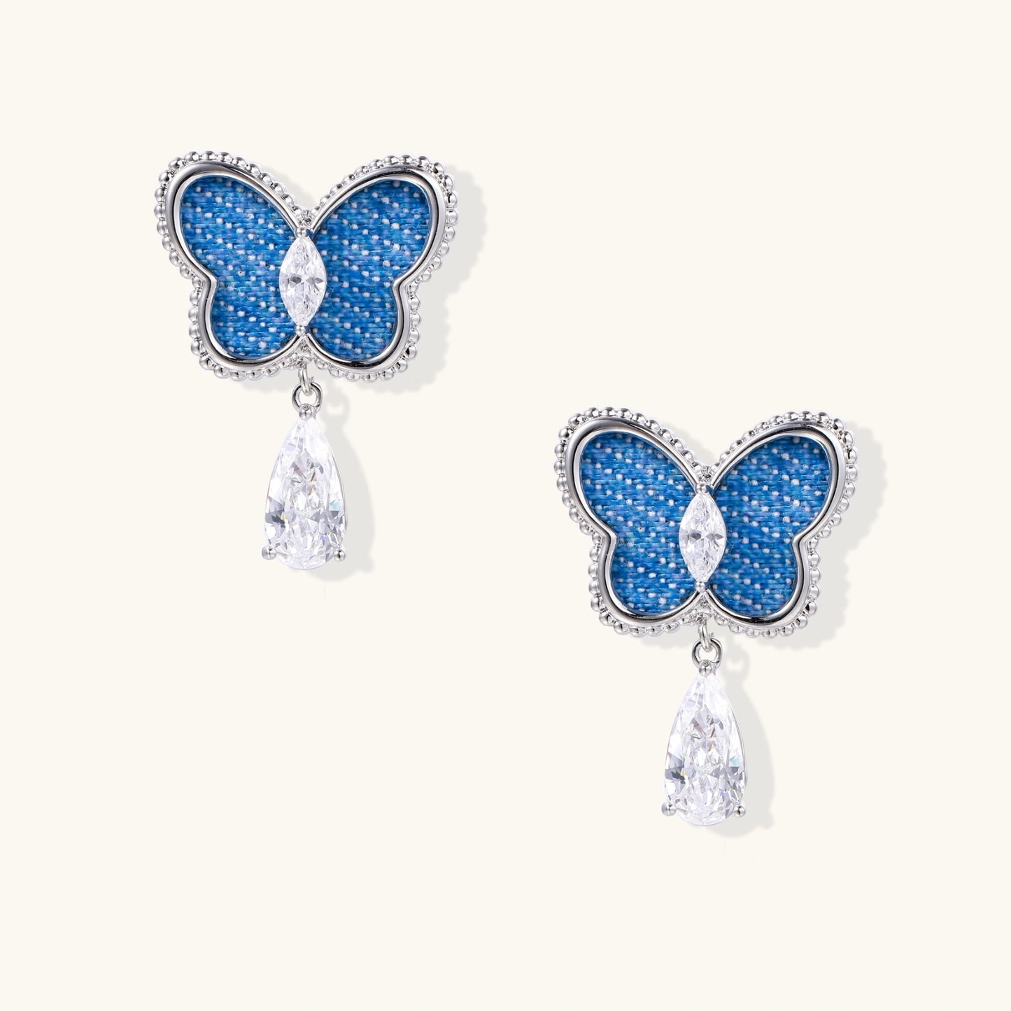 Pendants Papillon Bleu Électrique | Alora Jewelry