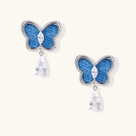 Pendants Papillon Bleu Électrique | Alora Jewelry