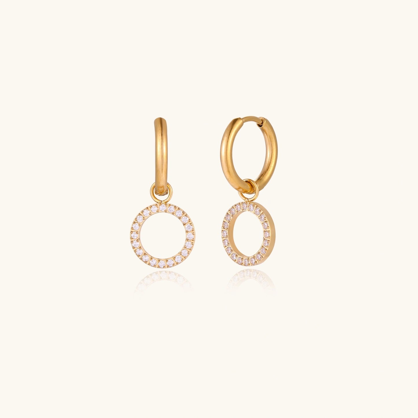 Créoles Cercle Halo | Alora Jewelry