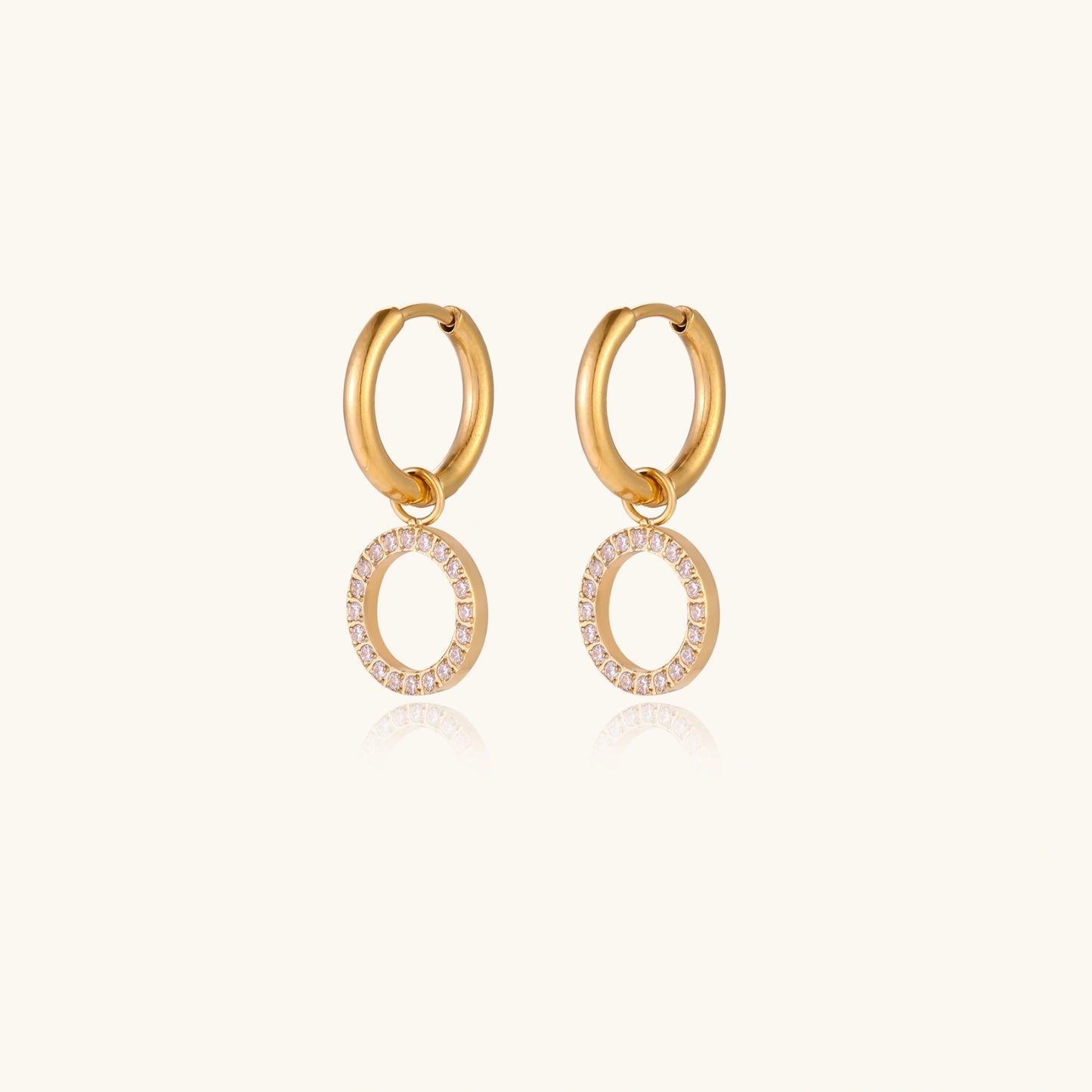 Créoles Cercle Halo | Alora Jewelry