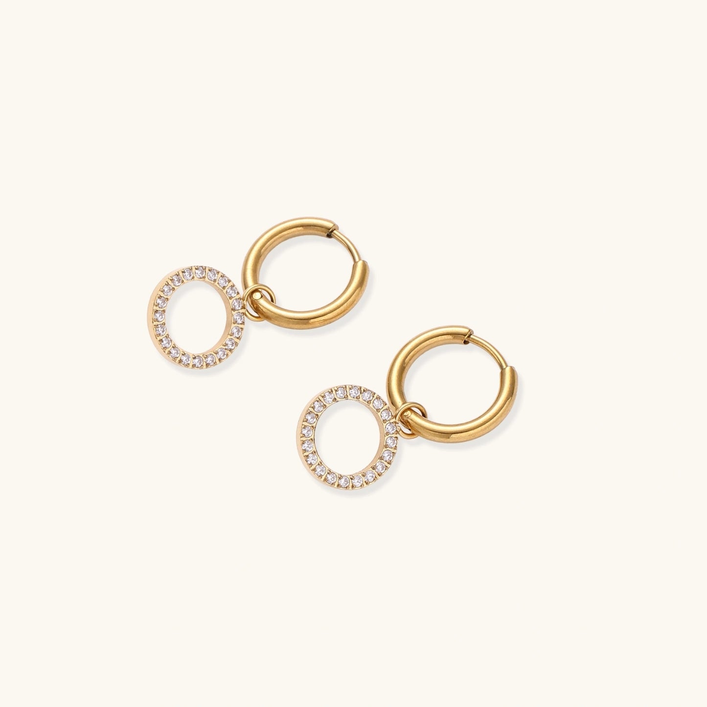 Créoles Cercle Halo | Alora Jewelry