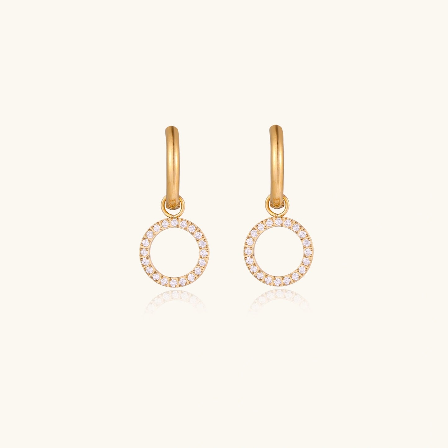 Créoles Cercle Halo | Alora Jewelry