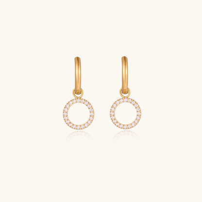 Créoles Cercle Halo | Alora Jewelry