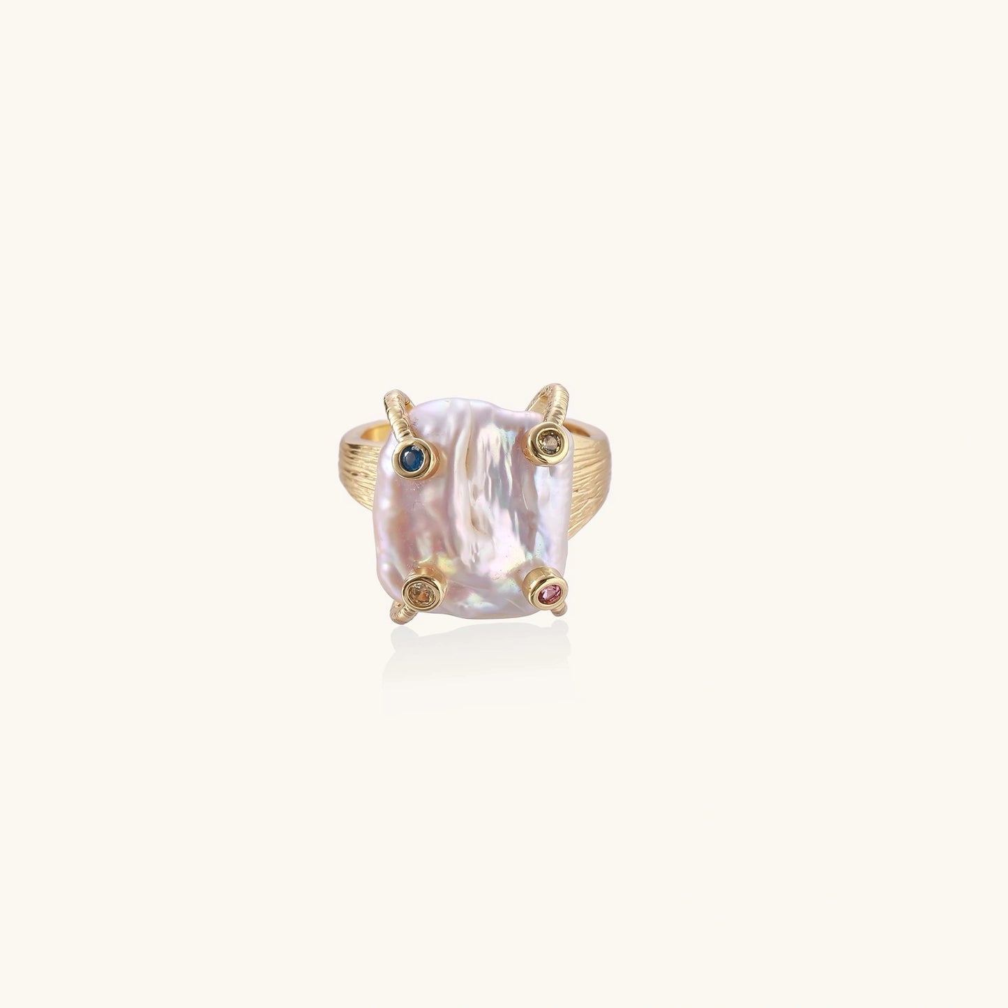 Bague Déclaration Perle Baroque | Alora Jewelry