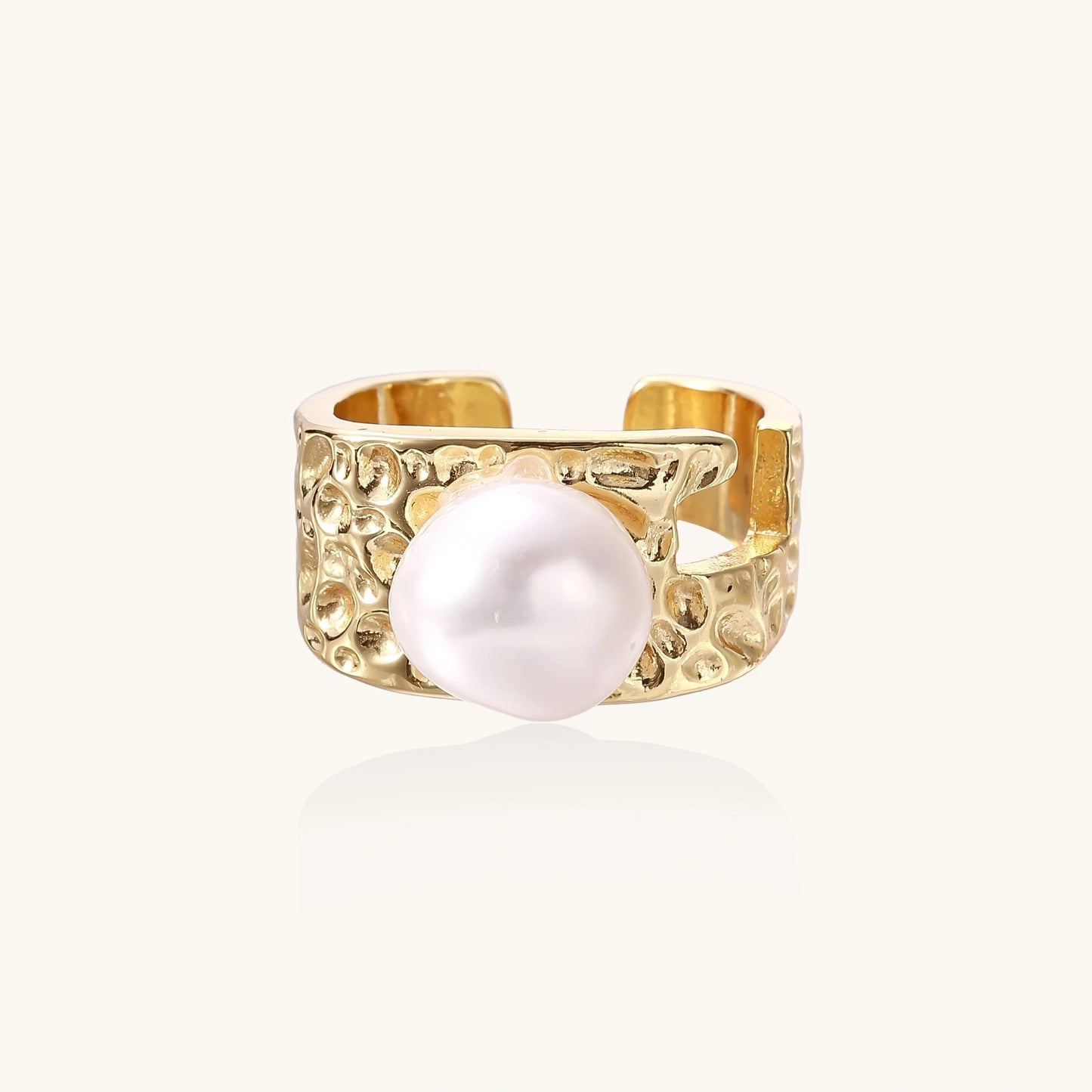 Bague Perle Marée Dorée | Alora Jewelry