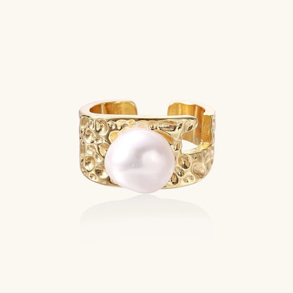 Bague Perle Marée Dorée | Alora Jewelry