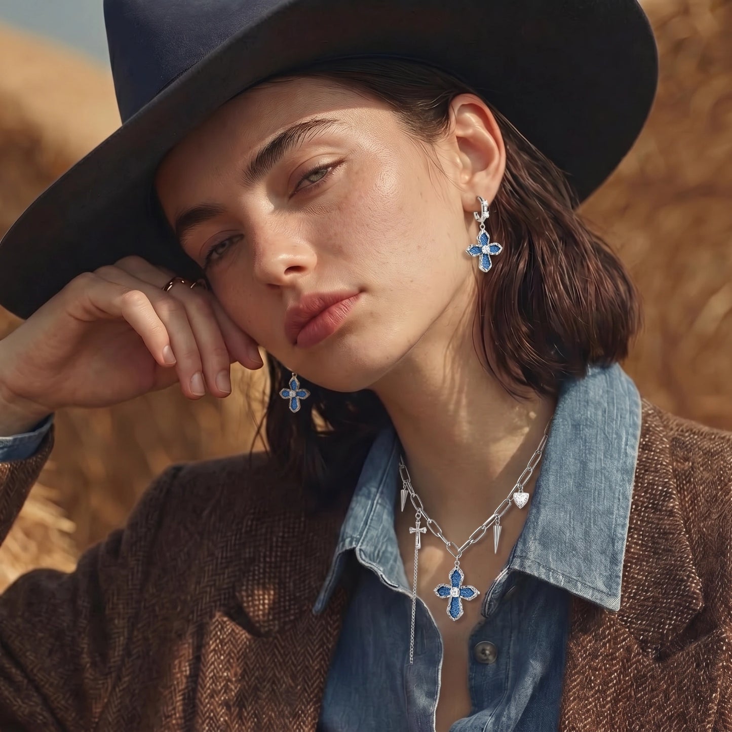 Chaîne Croix Divine Rébellion | Alora Jewelry